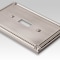 Amerelle Wall Plate, Number of Gangs: 1 gang Metal, Brushed Nickel Finish, Gray 74TBN - alternate 3